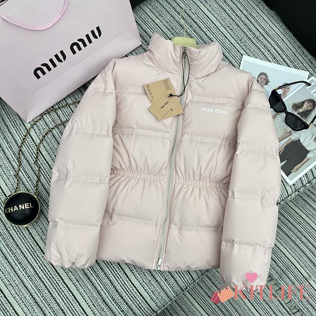 kitlife Miu Miu Logo Printed Pink Jacket - 1