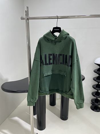 Kitlife balenciaga green hoodie