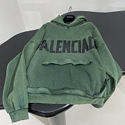 Kitlife balenciaga green hoodie - 6