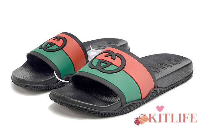 Kitlife Gucci Pursuit GG Logo Slide Sandal -  FREE GIFT  - 1