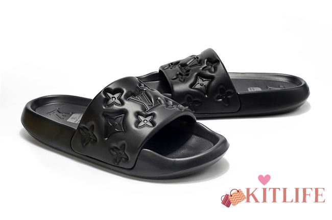 kitlife Louis Vuitton Waterfront Mule black - FREE GIFT - 1