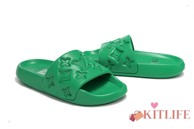 kitlife Louis Vuitton Waterfront Mule green - FREE GIFT - 1