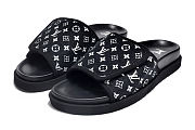 Kitlife Louis Vuitton Miami Mule Sandals Monogram black - FREE GIFT - 1