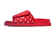 Kitlife Louis Vuitton Miami Mule Sandals Monogram red - FREE GIFT - 4