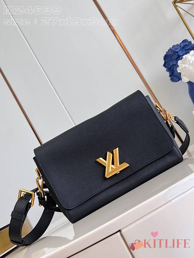 kitlife louis vuitton Soft Twist black bag M24639 - 27 x 19 x 9 cm - 1