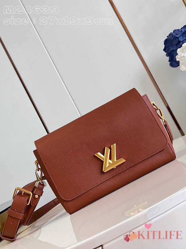 kitlife louis vuitton Soft Twist brown bag M24639 - 27 x 19 x 9 cm - 1