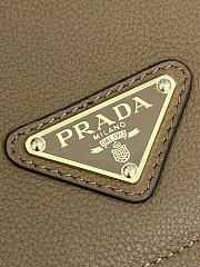 Kitlife Prada logo-plaque leather shoulder bag brown - 2 straps - 23x15x8.5cm - 2