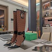 Kiltife Balenciaga Women's Essex 110mm Boot in Beige/black - 3