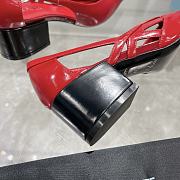 Kitlife prada Brushed leather cut-out pumps red height 55 mm - 3