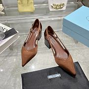 Kitlife prada Satin pumps brown height 55 mm - 1