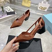 Kitlife prada Satin pumps brown height 55 mm - 4