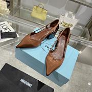 Kitlife prada Satin pumps brown height 55 mm - 2