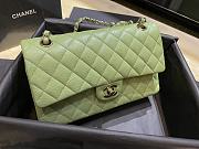 Kitlife Chanel classic flap bag green - 25cm - 1