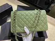 Kitlife Chanel classic flap bag green - 25cm - 2