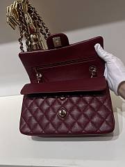 Kitlife Chanel classic flap bag red - 14.5x23x6cm - 3