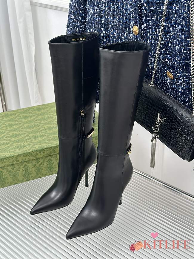 Kitlife Women's Gucci Signoria boot Height 45mm black - 1