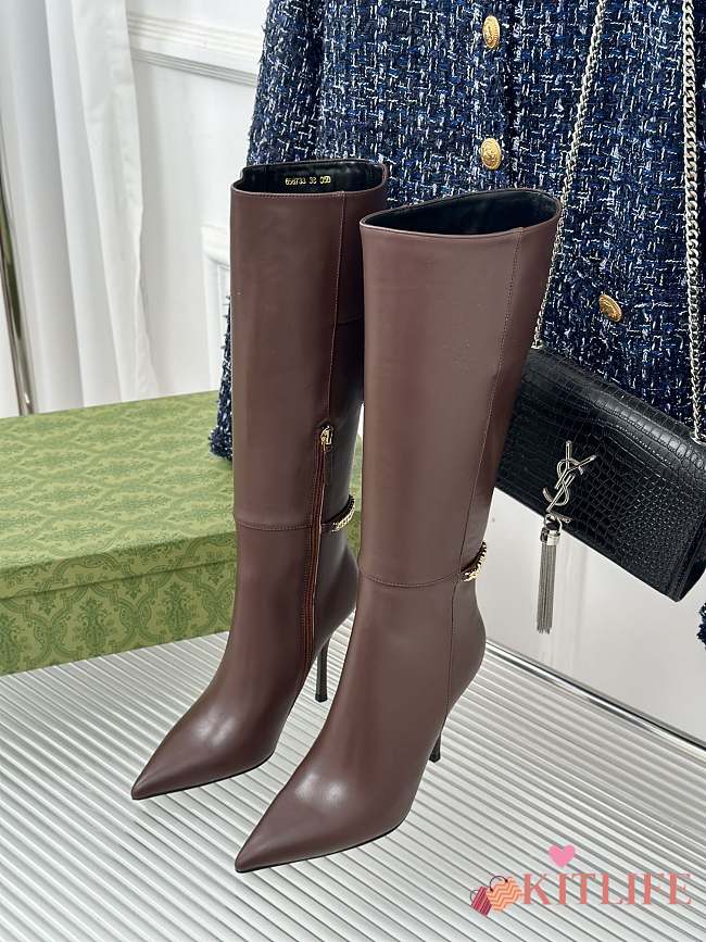 Kitlife Women's Gucci Signoria boot Height 45mm brown - 1