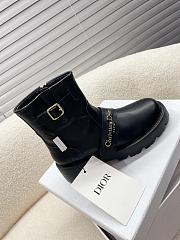 kitlife dior D-Quest Ankle Boot Black Calfskin - 3