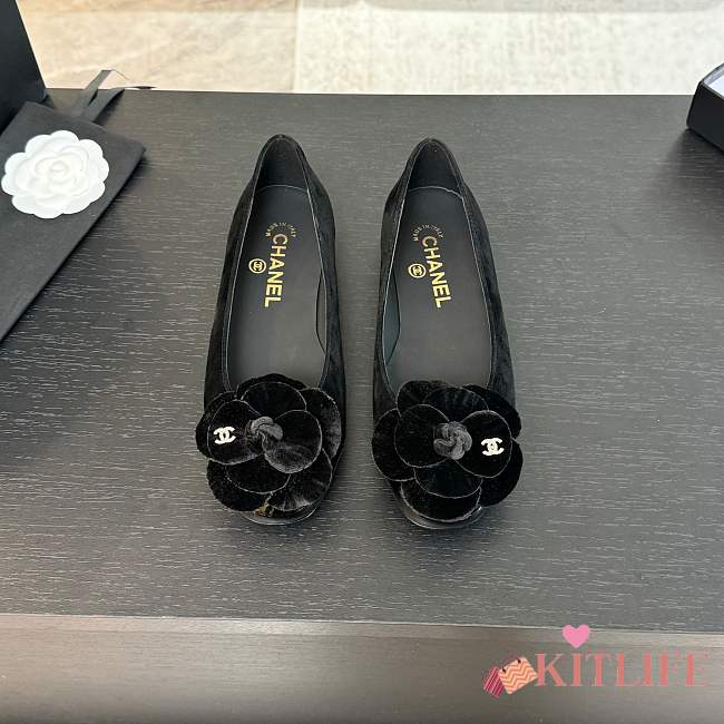 kitlife Chanel Tweed ballet flats black - 1