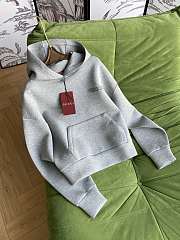 Kitlife gucci one set viscose jersey logo hoodie gray - 3