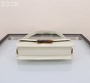 Kitlife Miss Dior Flap Bag white Patent Calfskin - 22 x 11 x 6cm - 4