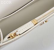 Kitlife Miss Dior Flap Bag white Patent Calfskin - 22 x 11 x 6cm - 3