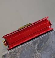 Kitlife Miss Dior Flap Bag Black Patent Calfskin red - 22 x 11 x 6cm - 2