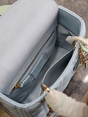 kitlife Lady Dior Bag Two-Tone green and Powder blue - 20cm - 4