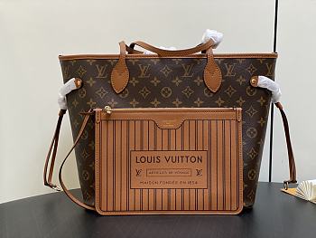 Kitlife Louis Vuitton New Reversible Neverfull brown bag - 28 x 14 x 31 cm