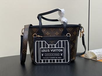 Kitlife Louis Vuitton Neverfull Bandoulière Inside Out BB black bag - 14 x 9 x 24 cm