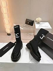 kitlife chanle boots logo black - 5