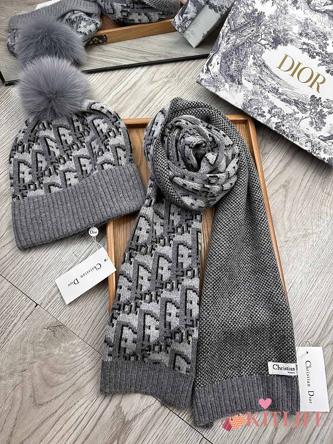 kitlife Dior one set 2 items Scart/hat - 01 - 1