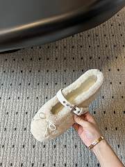 kitlife Miu Miu Bow-Detailed Ballerinas loafer - 4
