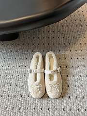 kitlife Miu Miu Bow-Detailed Ballerinas loafer - 3