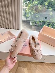 kitlife Miu Miu Bow-Detailed Ballerinas loafer Pink - 5