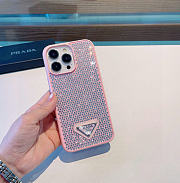 Kitlife Prada phone Case pink bling bling - 2