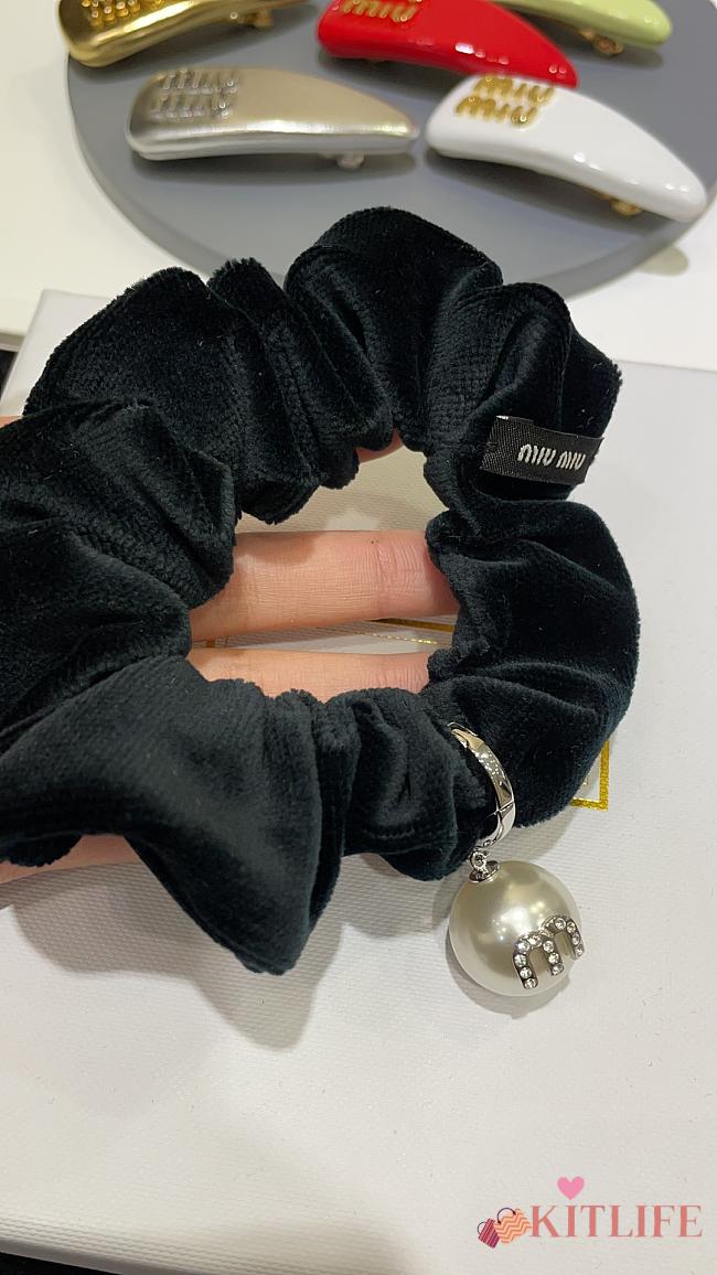 kitlife MiuMiu scrunchies black - 1