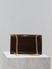 kitlife SAINT LAURENT Medium Kate Patent Leather Chain Shoulder Bag - 24x14.5x5cm - 6