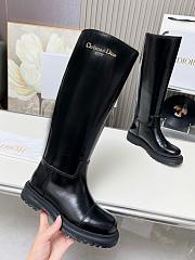 Kitlife Diorebel Boot Black Brushed Calfskin - The upper is 44 cm  - 2