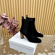 Dior Icon Heeled Ankle Boot Black Suede Goatskin heel 8 cm - 1