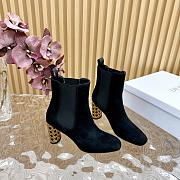 Dior Icon Heeled Ankle Boot Black Suede Goatskin heel 8 cm - 6