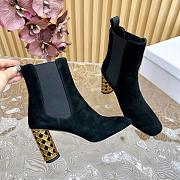 Dior Icon Heeled Ankle Boot Black Suede Goatskin heel 8 cm - 4