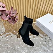 Dior Icon Heeled Ankle Boot Black Suede Goatskin heel 8 cm - 5