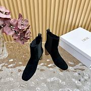 Dior Icon Heeled Ankle Boot Black Suede Goatskin heel 8 cm - 3
