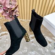 Dior Icon Heeled Ankle Boot Black Suede Goatskin heel 8 cm - 2