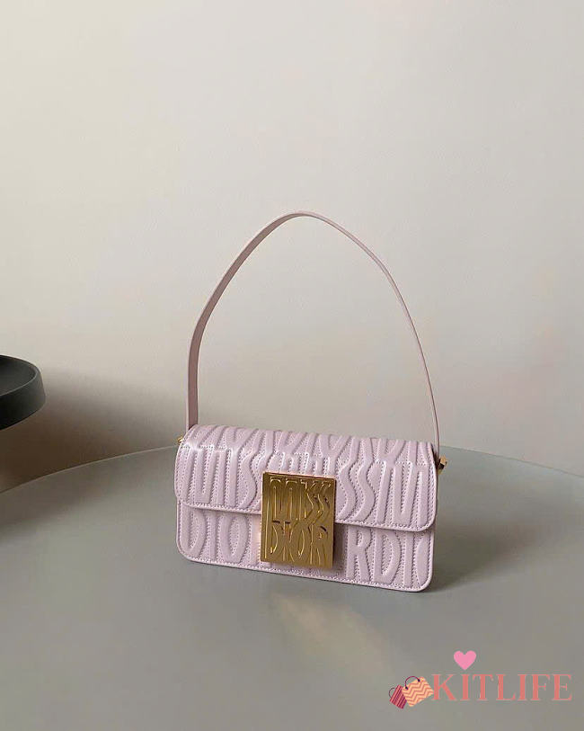 kitlife Miss Dior Flap Bag Black Quilted Miss Dior Allover Calfskin light pink - 22 x 11 x 6 cm - 1