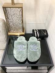 kitlife Chanel slippers green - 2
