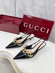 gucci Women's slingback with Marina chain 45mm black - 1