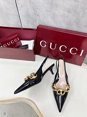 gucci Women's slingback with Marina chain 45mm black - 3