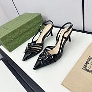 Gucci Women's slingback pump heels 6cm black - 1